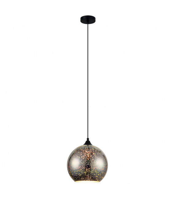 Modern pendant lamp Andromeda 3D Black, colored
