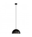 Suspension moderne Armand Noir en acier