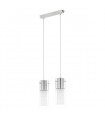Marqu Chrome 2-light crystal pendant light