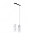 Suspension moderne Kosma Chrome 2 ampoules