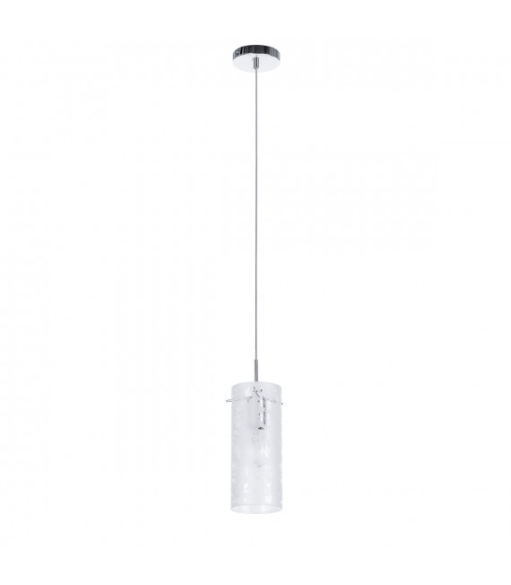 Moderne Pendelleuchte Naolin Chrome, weiß