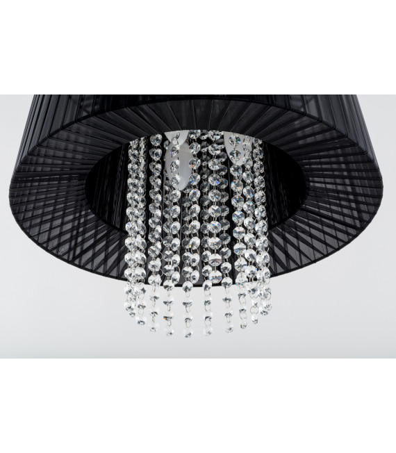 Lampadario in cristallo Luisa Nero