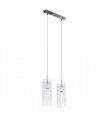 Max Chrome 2-Light Modern Pendant