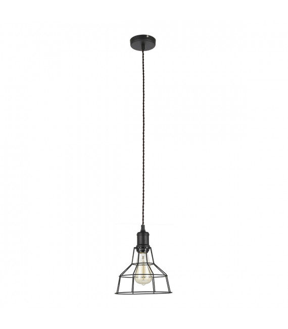 Lámpara colgante industrial y retro Synthia Black