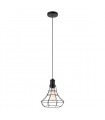 Industrial and retro suspension Synthia Black height 30 Cm