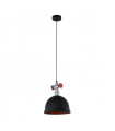 Industrial and retro suspension Mokka Black silver