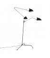 Industrial and retro floor lamp Davis Black