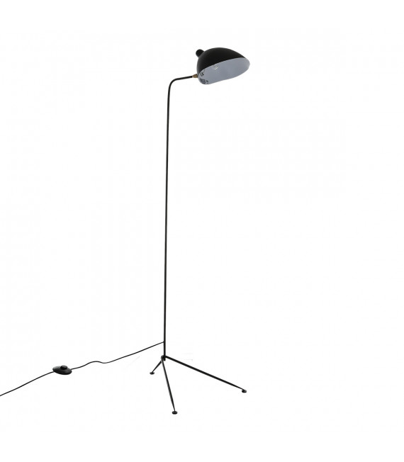 Industrial and retro floor lamp Davis Black 1 bulb