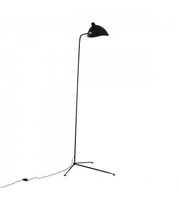 Lampadaire industriel et rétro Davis Noir 1 ampolule