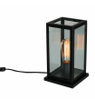 Lampe de bureau industrielle et rétro Laverno Noir mat