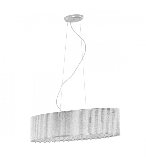 Lampadario in cristallo Anabella argento