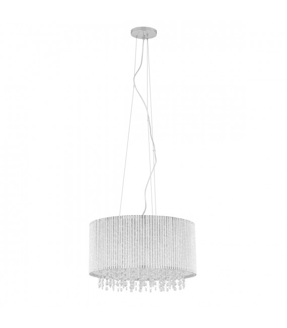 Anabella silver crystal suspension in aluminum