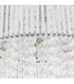 Anabella silver crystal suspension in aluminum