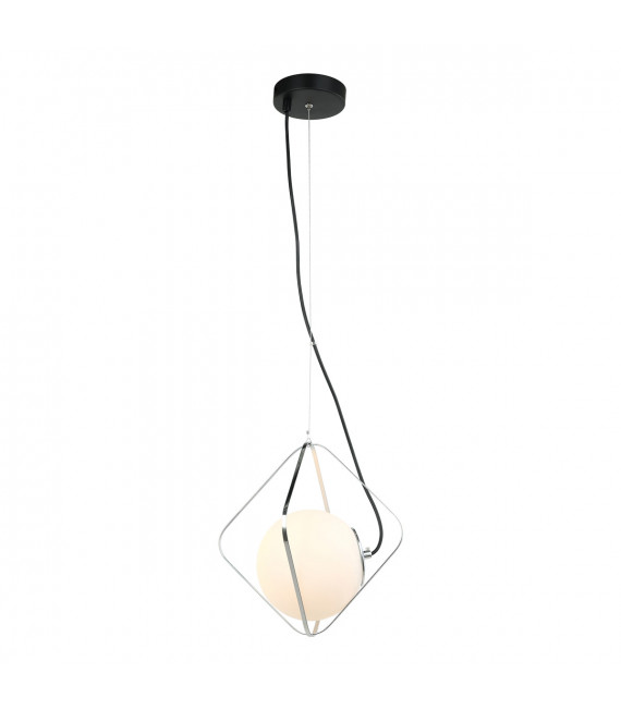 Lámpara colgante moderna Canto Chrome, negro