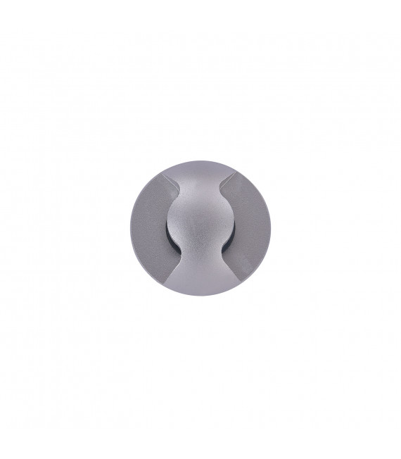 Silver Basilio aluminum garden wall lamp