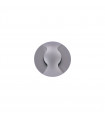 Silver Basilio aluminum garden wall lamp