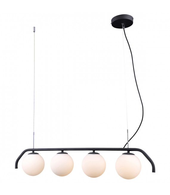 Moderna lampada a sospensione Carimi Satin nera