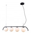 Suspension moderne Carimi noir satiné