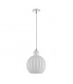 Suspension moderne Biron Chrome et transparent