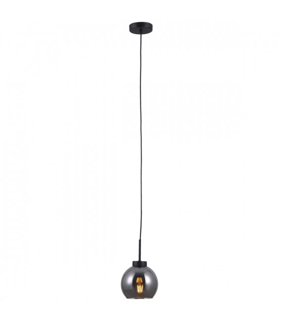 Lampada a sospensione scandinava Poggi Nero opaco