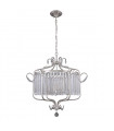 Crystal suspension Rinaldo Champagne silver Diameter 66 Cm