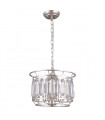 Suspension en cristal Priscilla Champagne argent