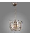 Crystal suspension Priscilla Champagne silver