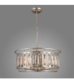 Suspension en cristal Priscilla Champagne argent hauteur 26 Cm