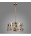 Design suspension in crystal Momento Champagne silver