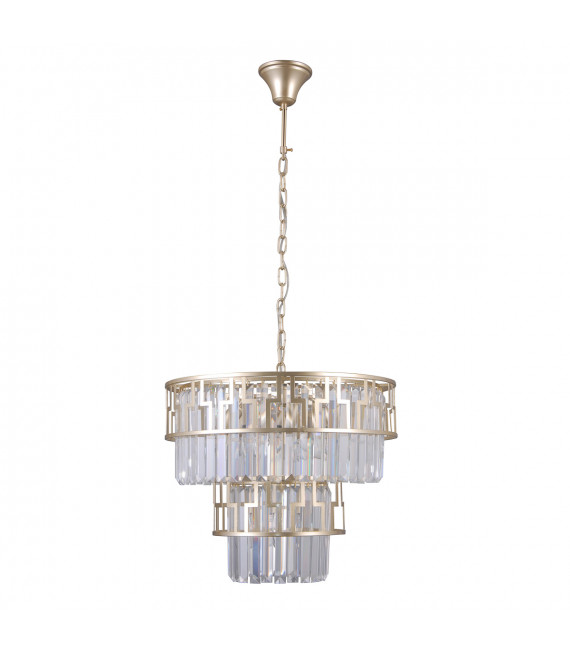 Filip crystal pendant lamp Matt black, gold