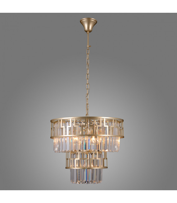 Filip crystal pendant lamp Matt black, gold
