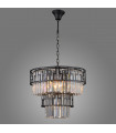 Suspension en cristal Filip Noir mat