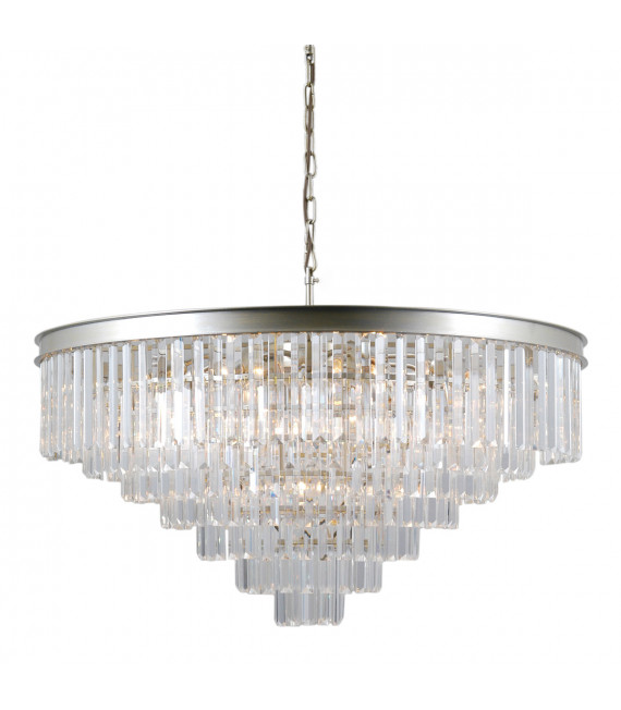 Suspension en cristal Verdes Champagne doré hauteur 40 Cm