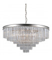 Verdes crystal pendant lamp silver and crystal