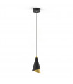 Design hanging lamp Raalto Black, gold