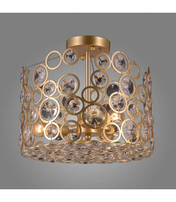 Nardo Champagne colgante de cristal dorado claro