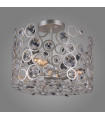 Suspension en cristal Nardo Champagne argent