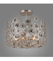 Suspension en cristal Nardo Champagne argent en cristal