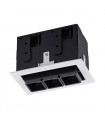 Harper aluminum recessed ceiling light White black