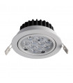 Technical and modern recessed ceiling light Pitch sanded white