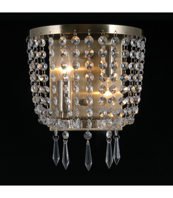 Applique murale en cristal Cortina Bronze antique