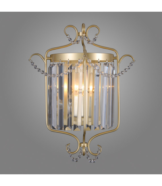 Rinaldo Champagner Gold Kristall Wandleuchte