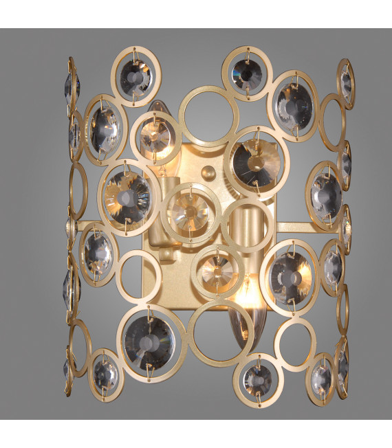 Applique murale en cristal Nardo Champagne doré