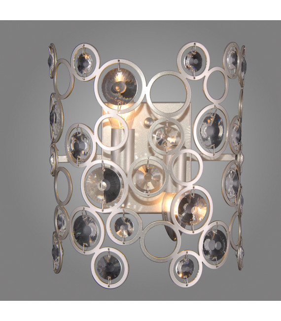 Applique in cristallo Nardo Champagne argento