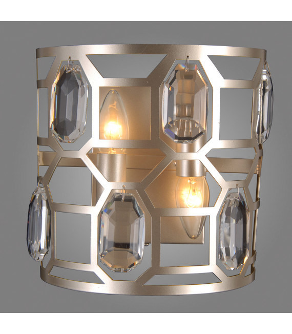 Momento Applique in cristallo argento champagne
