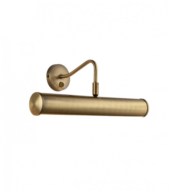Lámpara de pared Turner, latón antiguo, 35 cm.