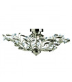 plafonnier ventilateur vintage 2 ampoules e27 max 60w brun patiné