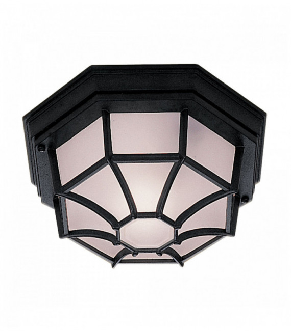 Black garden ceiling light
