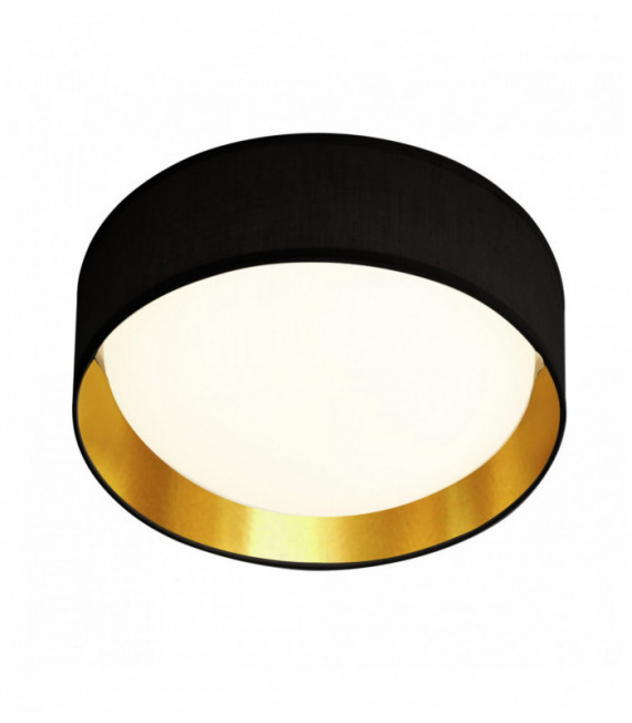 Gianna ceiling light 1 acrylic led bulb black / gold shade