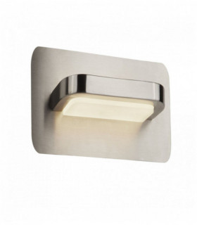 La pared del LED luz de plata satinado / vidrio esmerilado